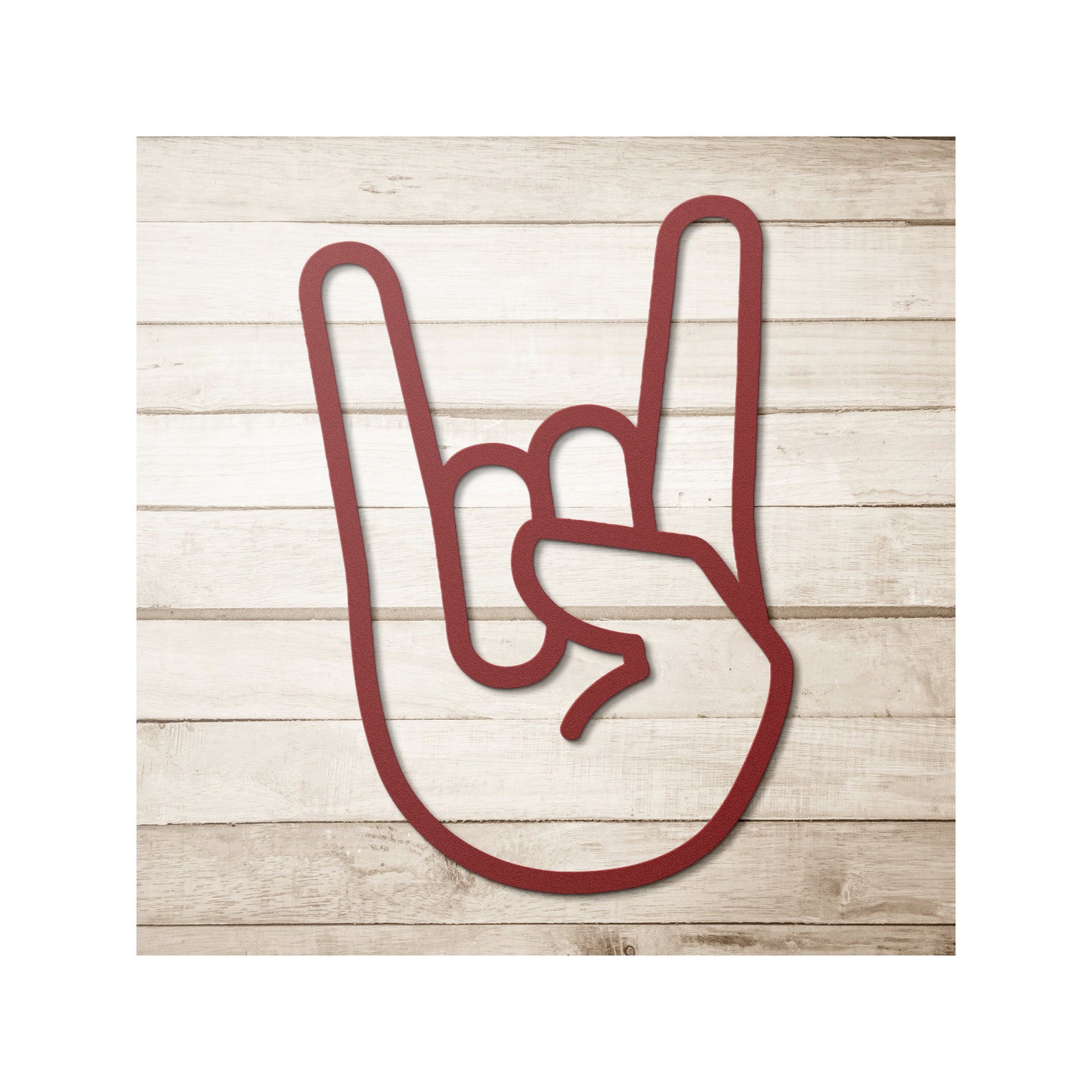 Rock on Metal Wall Art Rock Music Statement Piece Room Decor Rock on ...