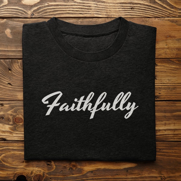 Faithfully | Journey | 80s nostalgia | Music Lover | Gift for Him | Gift for Her | Faith | 80s t shirt | 80s birthday gift | Steve Perry