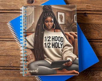 Black Girl Planner Black Planner Cover Black Woman Journal Black Woman Journal Cover Black Woman Journal Cover PNG Weekly Very Demure Very