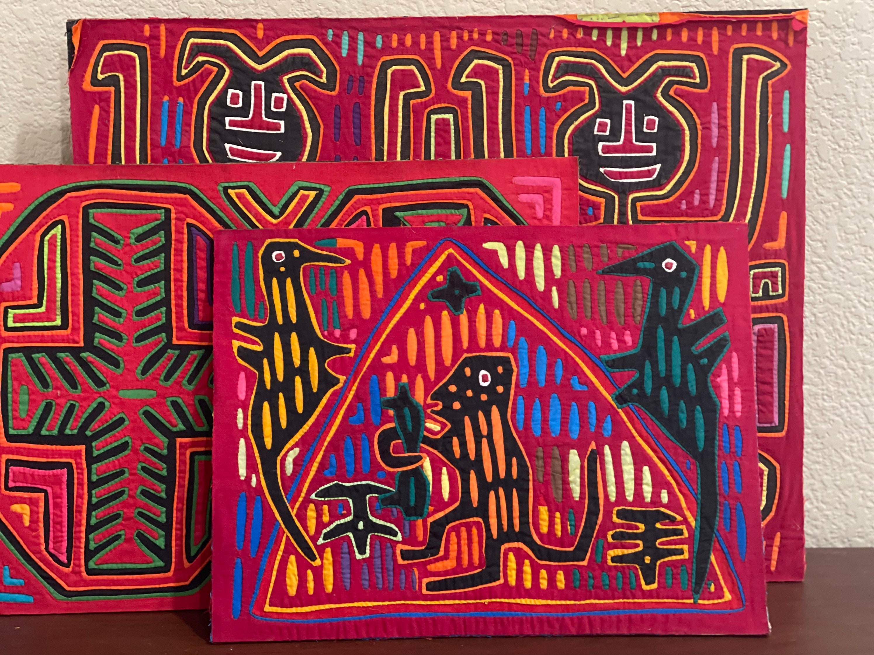 Vintage Mola Art - Kuna - OOAK - Etsy display picture 3