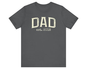 Personalized Dad Shirt – Distressed Style, Custom Year
