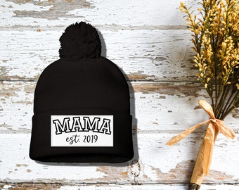 Mama Est. Personalized Knit Beanie