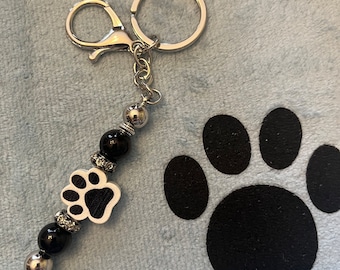 Beaded Keychain For Pet lover, American Bully, Dog Mom Gift, Pet Mom Gift, Dog Mom Keychain