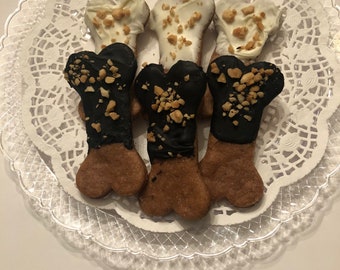 Peanut Butter Dipped dog treats