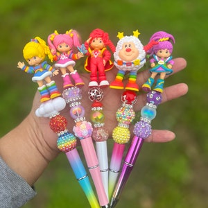 Rainbow Brite Pen | Beaded Pen | Custom Pen | Character Pen