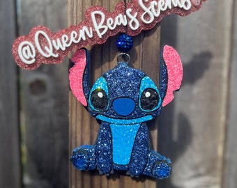 Blue Alien Car Freshie | Cute Character-Inspired Air Freshener | Handmade Car Charm | Unique Gift for Her | Galaxy-Inspired Décor