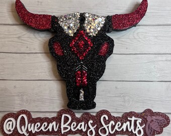 Aztec Bull Skull Car Freshie: Western Aroma Accessories