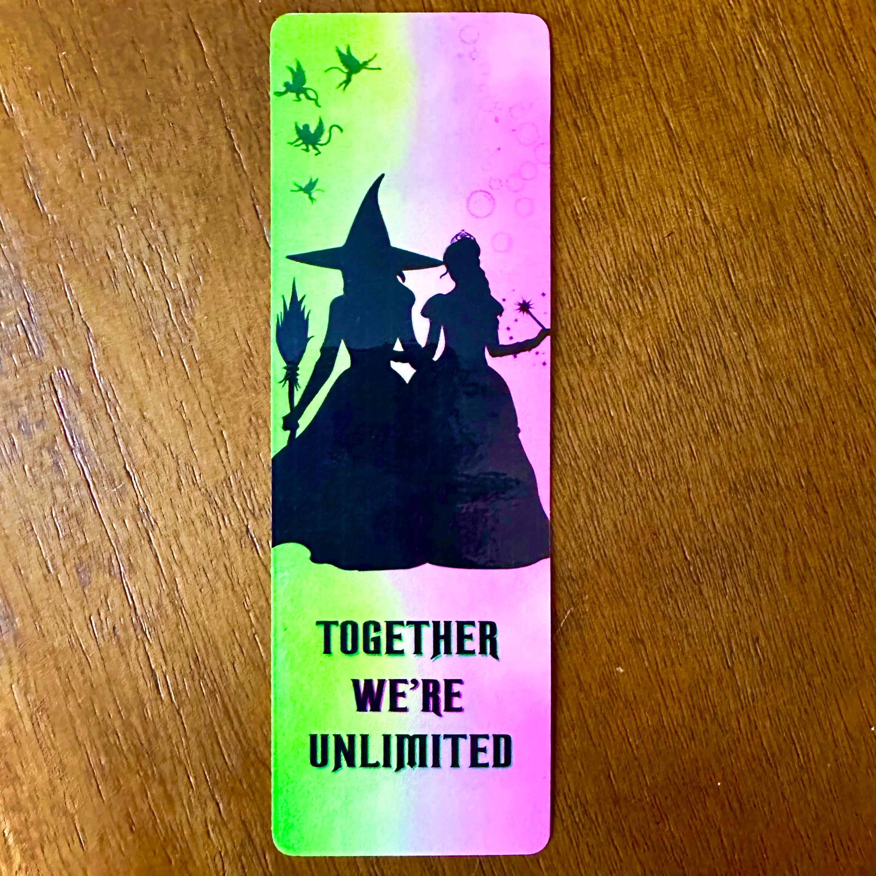 Wicked Bookmark | Defying Gravity Book Marks for Readers | Wicked Movie ...
