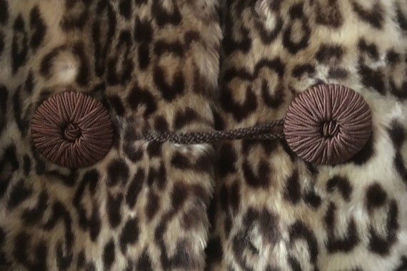 VTG 80s ANIMAL LEOPARD PRINT SEQUIN FITTED PARTY BOLERO JACKET M 12