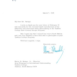 Memo del embajador de Finlandia Olavi Munkki con membrete de marzo de 1968 TK1-P4