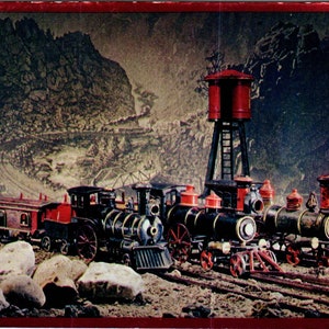 1969 Hallmark Locomotive Mechanical Toys Continental Oryginalna pocztówka TK1-P18