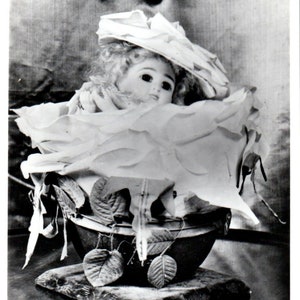Automaton Rose Doll - Cartolina originale del Museo delle bambole di Warwick PB8