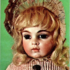 Bru Fermacarte Occhi Doll Art Studio 1971 Cartolina originale PB6