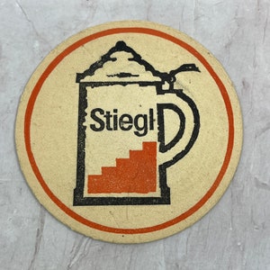 Vintage Salzburger Stiegl Bier German Beer Coaster TJ5-CO1
