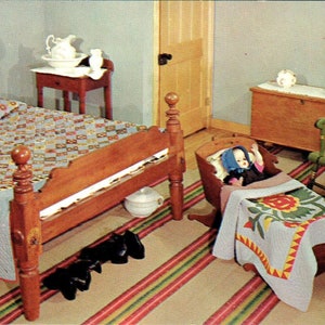 Quarto de fazenda simples e chique Amish Country Intercourse PA Cartão postal original PB5