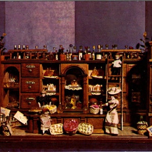 Negozio di dolciumi per bambole Yesteryears Museum Sandwich MA Cartolina originale PB4