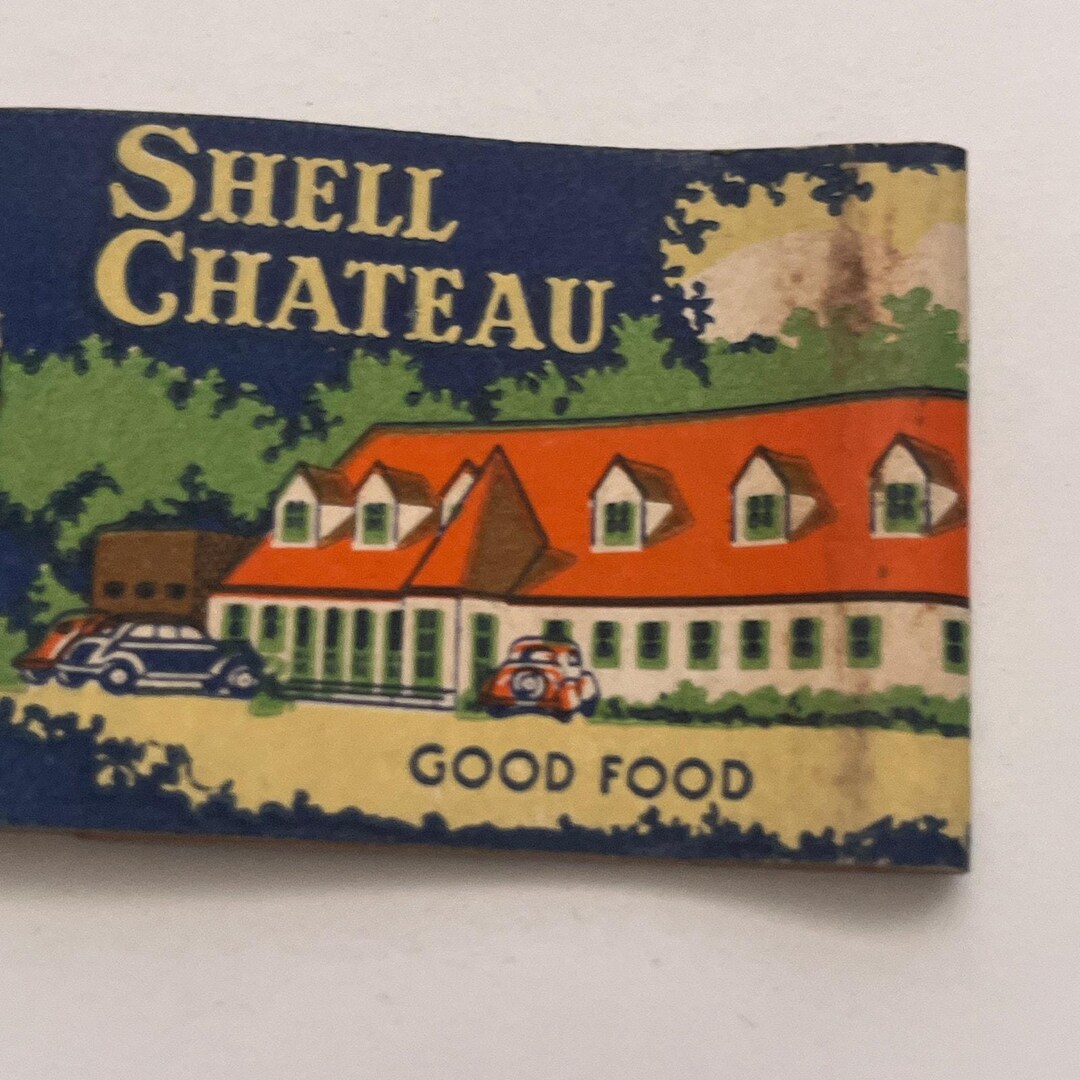 Shell Chateau Restaurant Willimantic CT Vintage Matchbook Cover TB8-MB2 ...