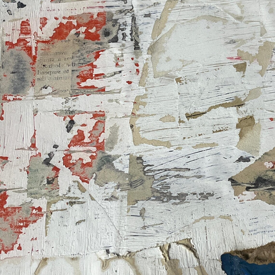 Picture of Original Mixed Media Abstract Art Collage Painting 11x14 