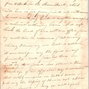 1828 Carta original manuscrita Bunkers Boarding House NY Caroline B. Tyler D21
