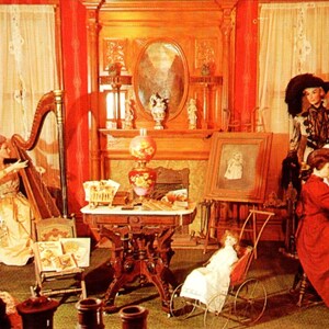 Pikes Peak Ghost Town Doll House Parlor Room Cartolina di Colorado Springs PB8
