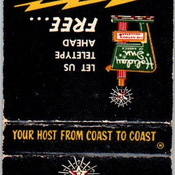 Holiday Inn Bowie MD Advertising Matchbook Cover SA1-M8