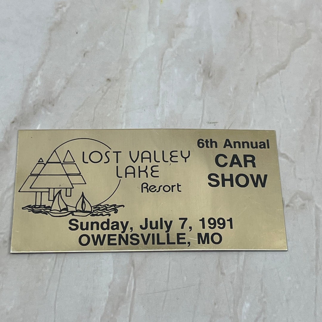 1991 Lost Lake Valley Resort 6th Annual Car Show Owensville MO Metal