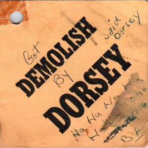 1959 George Washington High School Los Angeles Pep Rally Demolir Dorsey Tag AB9