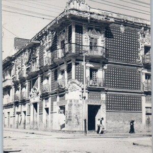 Casa Del Alfinique Pue Mexico - Original RPPC Postcard TJ7-MP