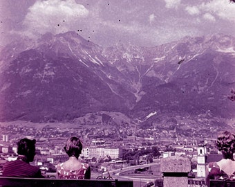 1960s Innsbruck Austria Stadt und Nordkette Slide 2x2 TK2-S4-20