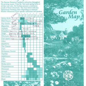 Vintage Boerner Botanische Tuinen Kaart Milwaukee County WI Reisbrochure TF4-B1