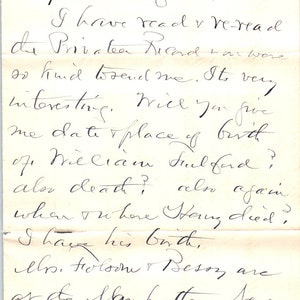 1900 Carta manuscrita Gordon Terrace Brookline MA - A.A. Filson D20