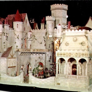 Cartolina originale PB8 della casa delle bambole di Colleen Moore al Chicago Museum of Science