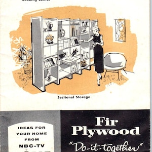 1956 Douglasie Sperrholz Do-It-Together Pläne Ordner #1 Ideen Für Einbauten D10