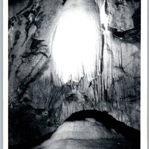 Grutas De Cacahuamilpa El Trono De La Reyna México Cartão Postal Original RPPC TJ7-MP
