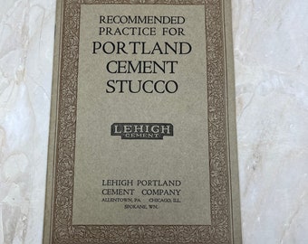 Recommended Practice Portland Cement Stucco Lehigh Portland Cement Booklet TJ9