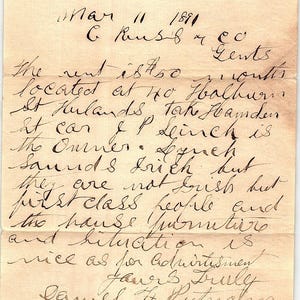 Membrete de 1891 de D. F. Putnam, 186 Washington St., Boston, MA AF3-17