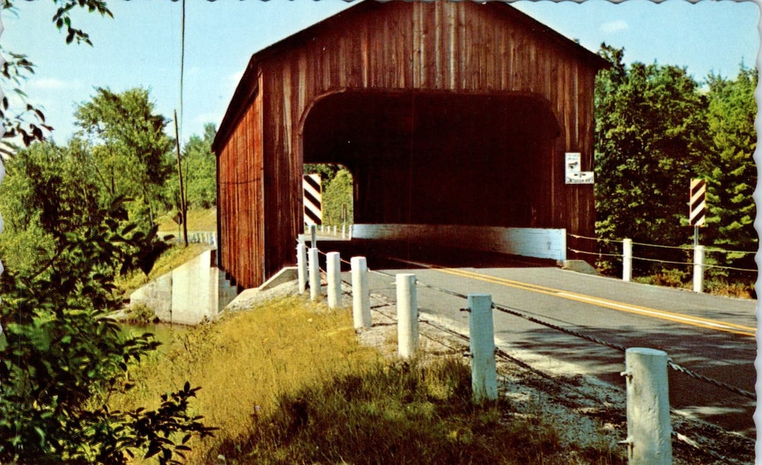  County Bridge Contoocook River Hancock Greenfield NH Covered Bridge Bildidee 