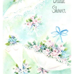 Tarjeta de felicitación vintage despedida de soltera en relieve - Tarjetas americanas 3.5x4" TJ8-7