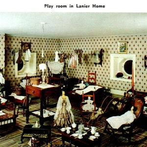 Sala giochi della casa delle bambole Lanier State Memorial Madison NELLA cartolina originale PB7
