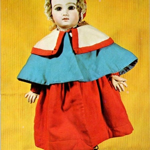 Jumeau bambola a bocca chiusa Museo delle bambole di Mary Merritt Cartolina originale PB9
