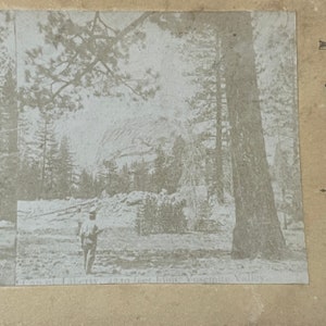 Cap of Liberty Yosemite Valley CA c1880 Cartão estéreo antigo TJ9-V4