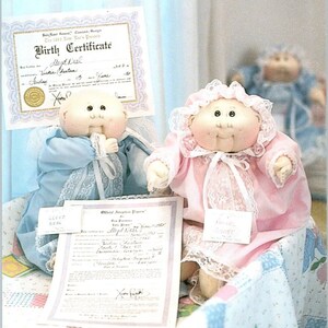 Cabbage Patch Kids 1984 Original Postkarte PB9