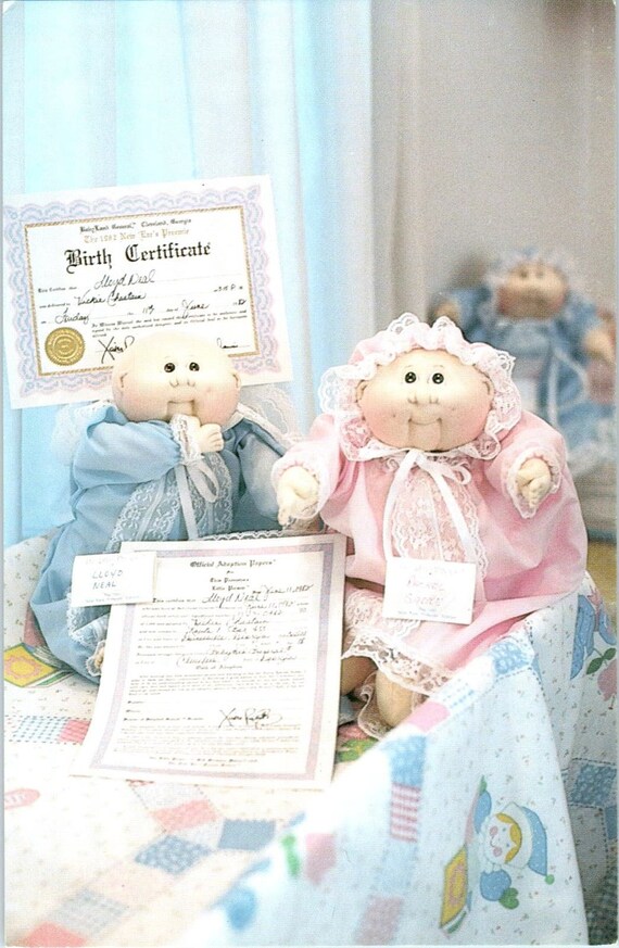 Original Cabbage Patch Kids 1984 Original Postcard PB9 Etsy UK