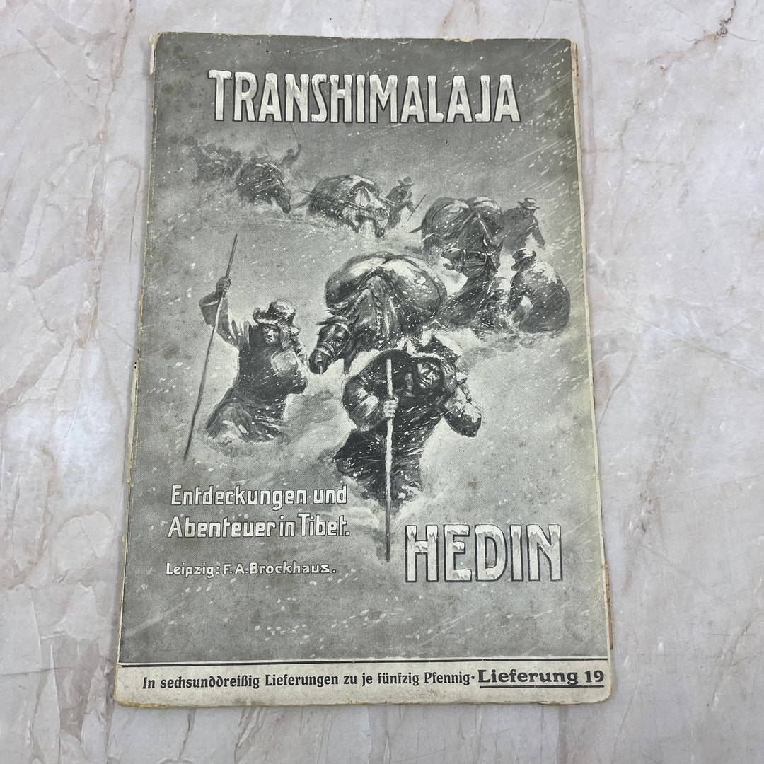 Transhimalaja Discoveries And Adventures In Tibet F A Brockhaus Book