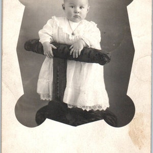 1912 Frau Edw. Milbert Minneapolis Baby Antique RPPC Postkarte AE2