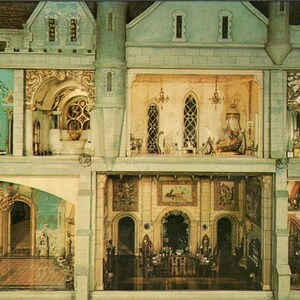 Cartolina PB7 del Castello del Principe Azzurro Casa delle bambole Chicago Museum of Science