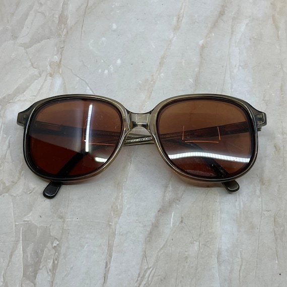 Retro Oversize Brown Sherry Flex Sunglasses Eyegla