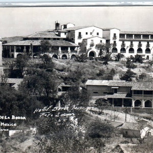 Hotel De La Borda Taxco México - Cartão postal RPPC original TJ7-MP