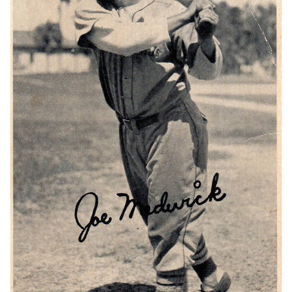 1934 Gold Medal Flour Joe Medwick HOF Rookie Baseballkarte TJ8-1