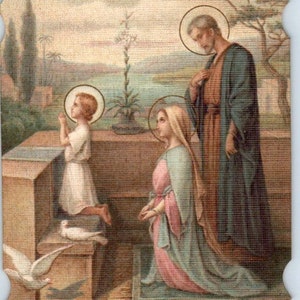 Gesù prega a Nazaret c1880 Segnalibro vittoriano fustellato AB9